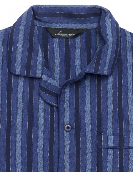 Flanell Herren Pyjama Copenhagen Blues Ambassador 1867