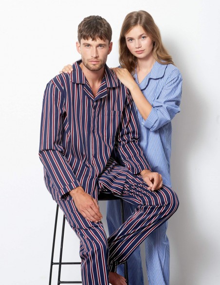 Pyjamas Bombay Stripes Herren Ambassador 1867