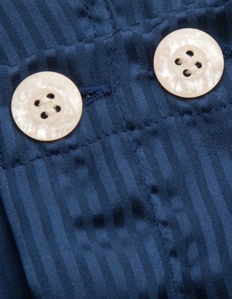 Seiden-Pyjama Derek Rose Woburn Jacquard