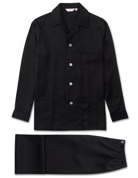 Seiden-Pyjama Derek Rose Woburn Jacquard
