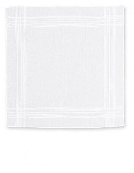 Jacquard-Taschentücher Derek Rose Weiß