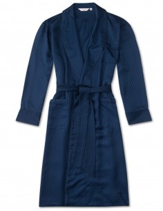 Seiden-Morgenmantel Derek Rose Woburn Jacquard