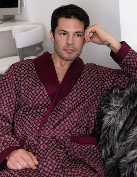 Dünner Hausmantel Baumwolle Megeve Ambassador 1867