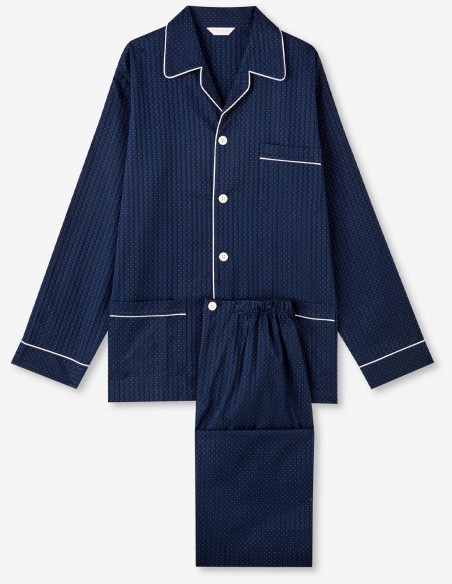 Herren-Pyjama Klassischer Passform Royal 40 Derek Rose