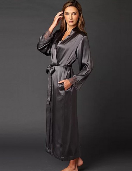 Seiden-Morgenmantel Le Soir