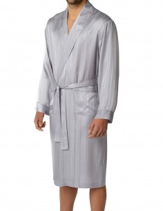 Seiden-Bademantel Majestic Sterling Herringbone