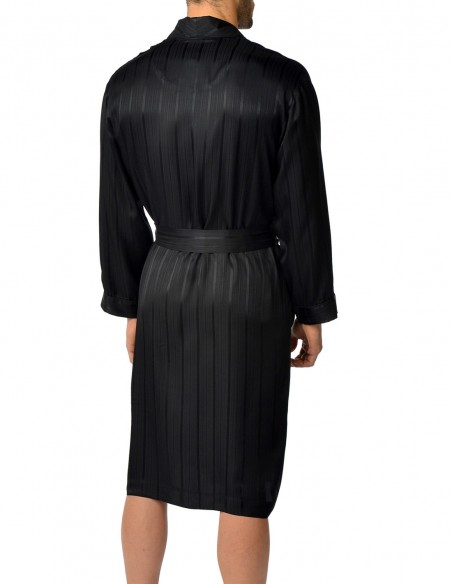 Seiden-Bademantel Majestic Sterling Herringbone