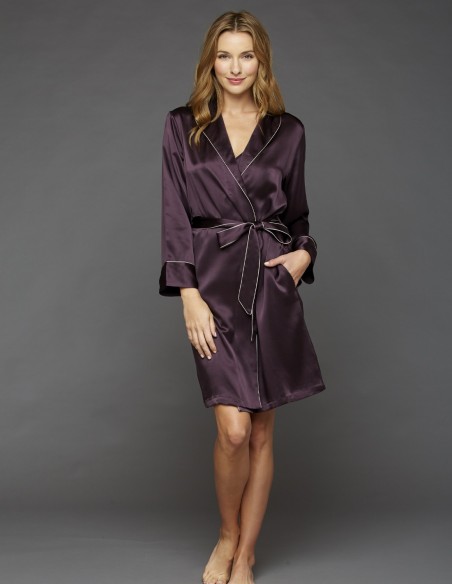 Seiden-Morgenmantel Kurz Euforia