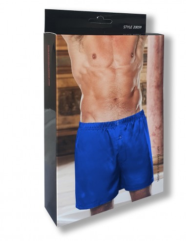 Satin-Boxershorts Gyz Marineblau