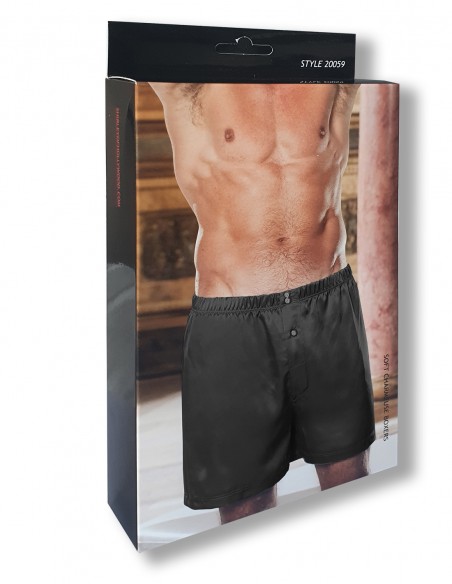 Satin-Boxershorts Gyz Schwarz