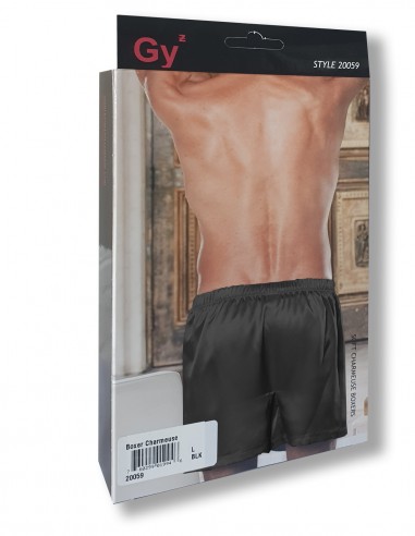 Satin-Boxershorts Gyz Schwarz