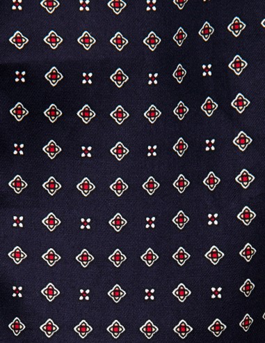 Bademantel Popeline-Baumwolle Diamond Blau