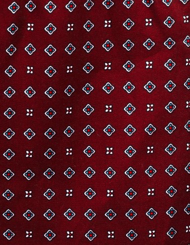 Bademantel Popeline-Baumwolle Diamond Rot