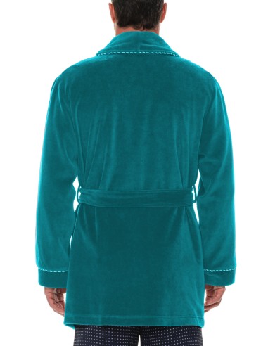 Refinery Velour Smoking Jacket Hausmantel Majestic