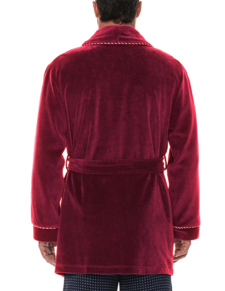Refinery Velour Smoking Jacket Hausmantel Majestic