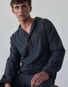 Flanell-Herrenpyjama Oslo Ambassador 1867 2