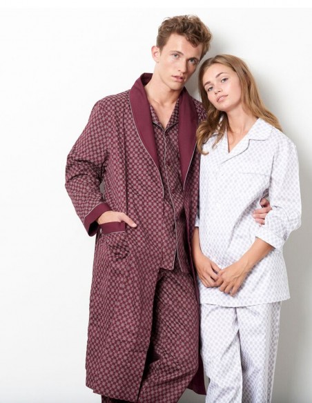 Dünner Hausmantel Baumwolle Megeve Ambassador 1867